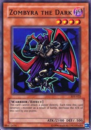 Zombyra the Dark (SYE-022) - Starter Deck: Yugi Evolution 1st Edition - Premium Yugioh Single from Konami - Just $0.67! Shop now at Game Crave Tournament Store