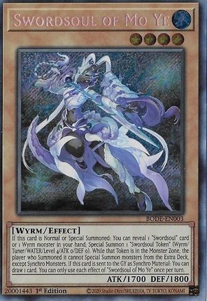 Swordsoul of Mo Ye (BODE-EN003) - Burst of Destiny 1st Edition - Premium Yugioh Single from Konami - Just $1.02! Shop now at Game Crave Tournament Store