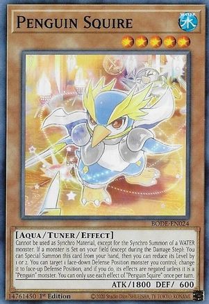 Penguin Squire (BODE-EN024) - Burst of Destiny 1st Edition - Premium Yugioh Single from Konami - Just $0.25! Shop now at Game Crave Tournament Store