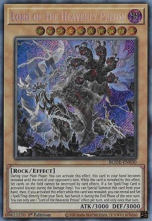 Lord of the Heavenly Prison (BODE-EN030) - Burst of Destiny 1st Edition - Premium Yugioh Single from Konami - Just $0.35! Shop now at Game Crave Tournament Store
