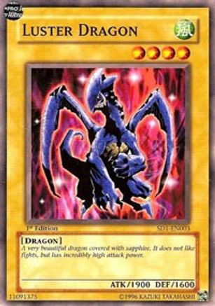 Luster Dragon (SD1-EN003) - Structure Deck: Dragon's Roar 1st Edition - Premium Yugioh Single from Konami - Just $0.34! Shop now at Game Crave Tournament Store