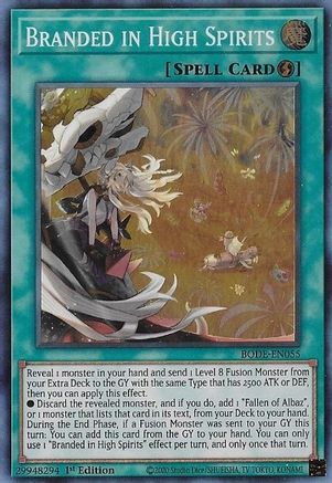 Branded in High Spirits (BODE-EN055) - Burst of Destiny 1st Edition - Premium Yugioh Single from Konami - Just $1.66! Shop now at Game Crave Tournament Store