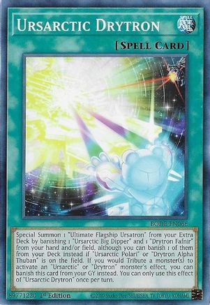 Ursarctic Drytron (BODE-EN066) - Burst of Destiny 1st Edition - Premium Yugioh Single from Konami - Just $0.25! Shop now at Game Crave Tournament Store
