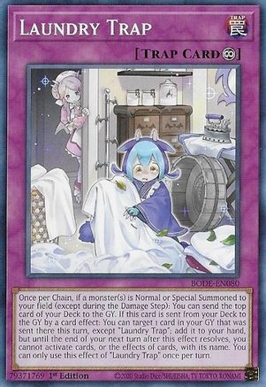 Laundry Trap (BODE-EN080) - Burst of Destiny 1st Edition - Premium Yugioh Single from Konami - Just $0.25! Shop now at Game Crave Tournament Store