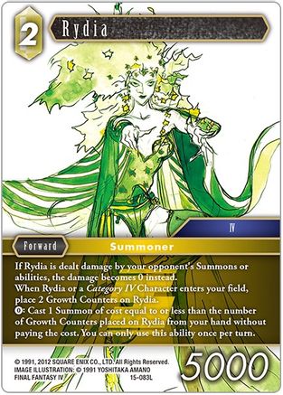 Rydia (CRYSTAL DOMINION) Foil - Premium Final Fantasy Single from Crystal Dominion - Just $24.35! Shop now at Game Crave Tournament Store