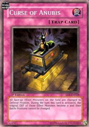 Curse of Anubis (SD1-EN028) - Structure Deck: Dragon's Roar 1st Edition - Premium Yugioh Single from Konami - Just $0.25! Shop now at Game Crave Tournament Store