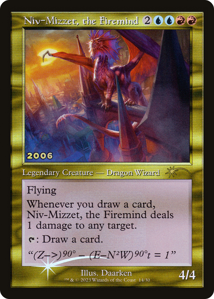 Niv-Mizzet, the Firemind (P30A-014) - 30th Anniversary Play Promos Foil - Premium MTG Single from Wizards of the Coast - Just $0.25! Shop now at Game Crave Tournament Store