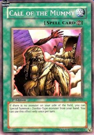 Call of the Mummy (SD2-EN022) - Structure Deck: Zombie Madness Unlimited - Premium Yugioh Single from Konami - Just $0.23! Shop now at Game Crave Tournament Store