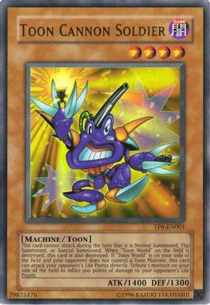 Toon Cannon Soldier (TP6-EN001) - Tournament Pack 6 Unlimited - Premium Yugioh Single from Konami - Just $169.10! Shop now at Game Crave Tournament Store