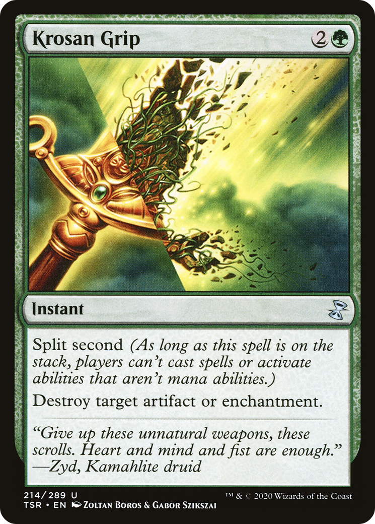 Krosan Grip (TSR-214) - Time Spiral Remastered - Premium MTG Single from Wizards of the Coast - Just $0.59! Shop now at Game Crave Tournament Store