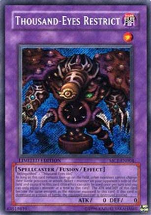 Thousand-Eyes Restrict (MC1-EN004) - Master Collection Volume 1 Limited - Premium Yugioh Single from Konami - Just $7.10! Shop now at Game Crave Tournament Store