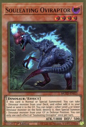 Souleating Oviraptor (MGED-EN015) - Maximum Gold: El Dorado 1st Edition - Premium Yugioh Single from Konami - Just $0.76! Shop now at Game Crave Tournament Store
