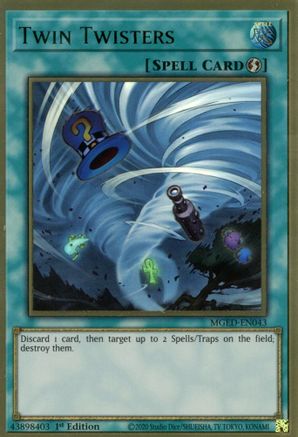 Twin Twisters (MGED-EN043) - Maximum Gold: El Dorado 1st Edition - Premium Yugioh Single from Konami - Just $0.28! Shop now at Game Crave Tournament Store