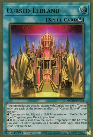 Cursed Eldland (MGED-EN048) - Maximum Gold: El Dorado 1st Edition - Premium Yugioh Single from Konami - Just $1.68! Shop now at Game Crave Tournament Store