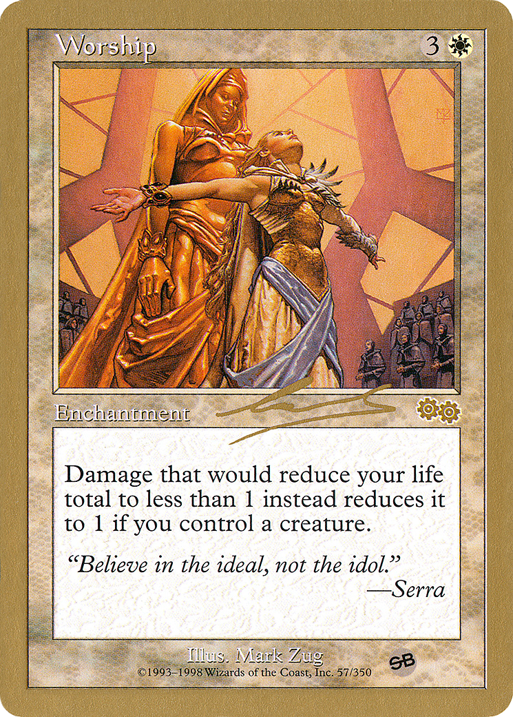 Worship (WC00-NL57SB) - World Championship Decks 2000 - Premium MTG Single from Wizards of the Coast - Just $0.40! Shop now at Game Crave Tournament Store