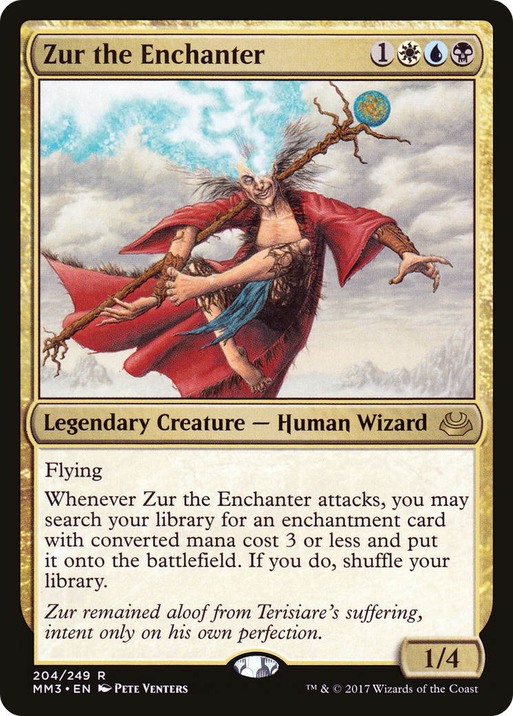Zur the Enchanter (MM3-204) - Modern Masters 2017 Foil - Premium MTG Single from Wizards of the Coast - Just $1.28! Shop now at Game Crave Tournament Store
