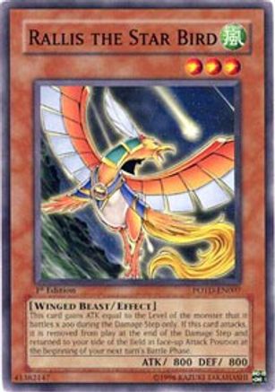 Rallis the Star Bird (POTD-EN007) - Power of the Duelist Unlimited - Premium Yugioh Single from Konami - Just $0.08! Shop now at Game Crave Tournament Store