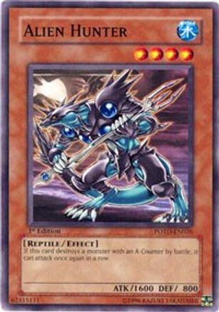 Alien Hunter (POTD-EN026) - Power of the Duelist Unlimited - Premium Yugioh Single from Konami - Just $0.25! Shop now at Game Crave Tournament Store