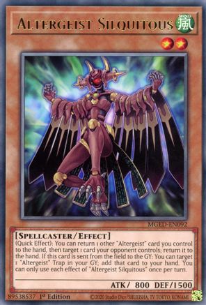 Altergeist Silquitous (MGED-EN092) - Maximum Gold: El Dorado 1st Edition - Premium Yugioh Single from Konami - Just $0.25! Shop now at Game Crave Tournament Store