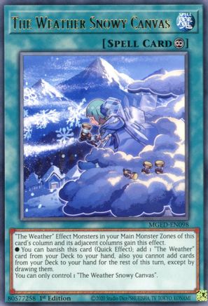 The Weather Snowy Canvas (MGED-EN098) - Maximum Gold: El Dorado 1st Edition - Premium Yugioh Single from Konami - Just $0.25! Shop now at Game Crave Tournament Store