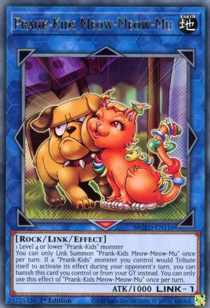 Prank-Kids Meow-Meow-Mu (MGED-EN116) - Maximum Gold: El Dorado 1st Edition - Premium Yugioh Single from Konami - Just $0.08! Shop now at Game Crave Tournament Store