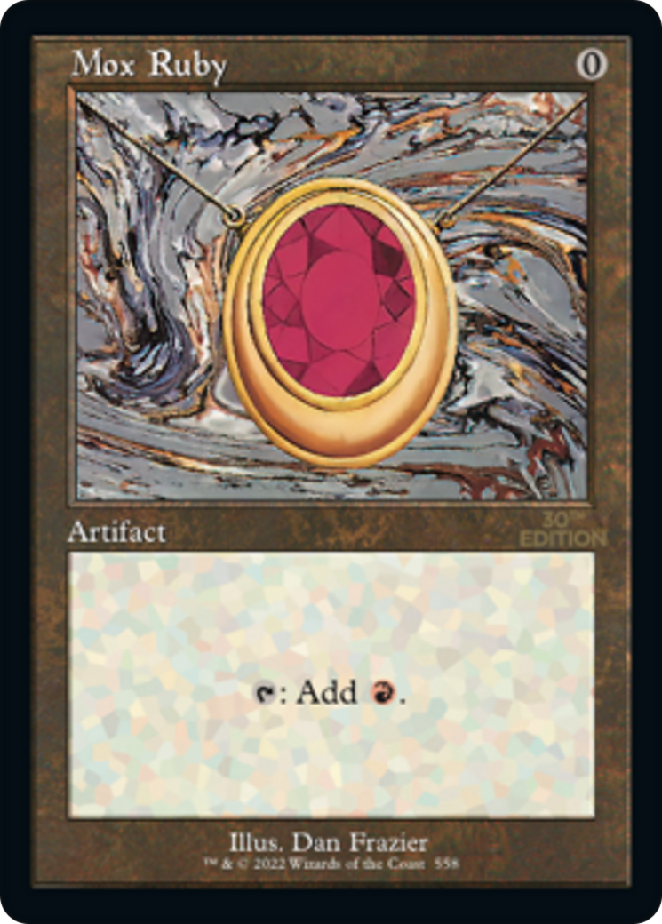 Mox Ruby (30A-558) - 30th Anniversary Edition - Premium MTG Single from Wizards of the Coast - Just $0! Shop now at Game Crave Tournament Store