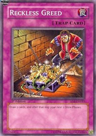 Reckless Greed (SD8-EN033) - Structure Deck: Lord of the Storm 1st Edition - Premium Yugioh Single from Konami - Just $0.25! Shop now at Game Crave Tournament Store