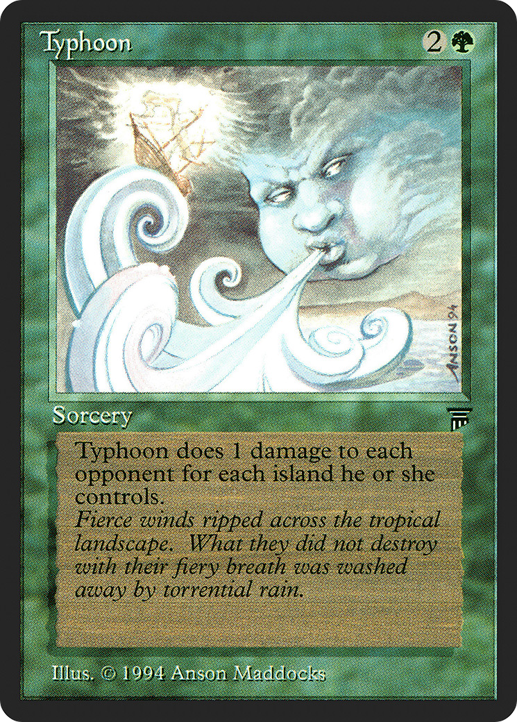 Typhoon (LEG-209) - Legends - Premium MTG Single from Wizards of the Coast - Just $4.17! Shop now at Game Crave Tournament Store