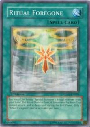 Ritual Foregone (CDIP-EN039) - Cyberdark Impact 1st Edition - Premium Yugioh Single from Konami - Just $0.25! Shop now at Game Crave Tournament Store