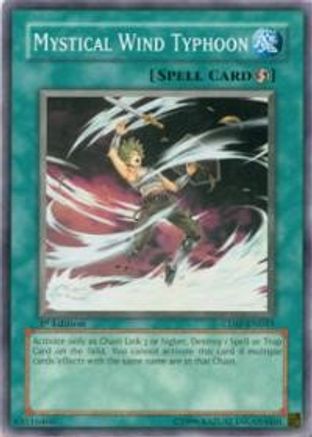 Mystical Wind Typhoon (CDIP-EN045) - Cyberdark Impact 1st Edition - Premium Yugioh Single from Konami - Just $0.25! Shop now at Game Crave Tournament Store