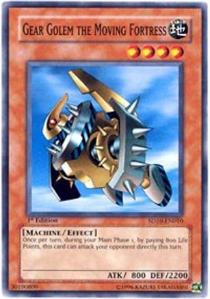 Gear Golem the Moving Fortress (SD10-EN010) - Structure Deck: Machine Re-Volt 1st Edition - Premium Yugioh Single from Konami - Just $0.10! Shop now at Game Crave Tournament Store
