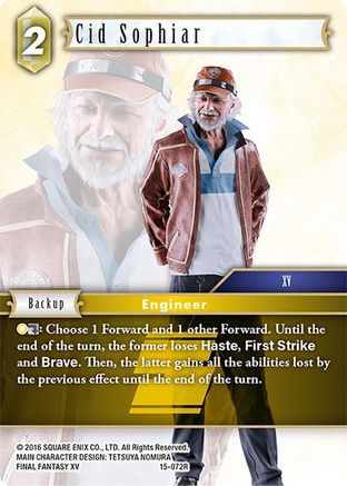 Cid Sophiar (CRYSTAL DOMINION) Foil - Premium Final Fantasy Single from Crystal Dominion - Just $0.10! Shop now at Game Crave Tournament Store