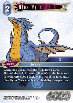 Blue Wyrm (CRYSTAL DOMINION) Foil - Premium Final Fantasy Single from Crystal Dominion - Just $1.47! Shop now at Game Crave Tournament Store