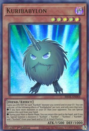Kuribabylon (BROL-EN005) - Brothers of Legend 1st Edition - Premium Yugioh Single from Konami - Just $0.44! Shop now at Game Crave Tournament Store