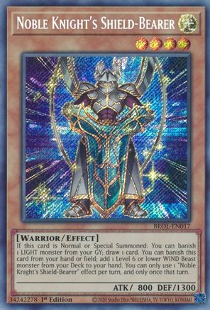 Noble Knight's Shield-Bearer (BROL-EN017) - Brothers of Legend 1st Edition - Premium Yugioh Single from Konami - Just $0.25! Shop now at Game Crave Tournament Store