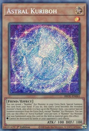 Astral Kuriboh (BROL-EN061) - Brothers of Legend 1st Edition - Premium Yugioh Single from Konami - Just $2.18! Shop now at Game Crave Tournament Store