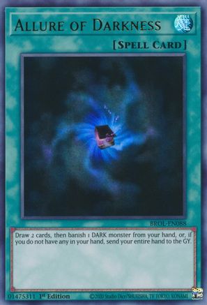 Allure of Darkness (BROL-EN088) - Brothers of Legend 1st Edition - Premium Yugioh Single from Konami - Just $0.37! Shop now at Game Crave Tournament Store