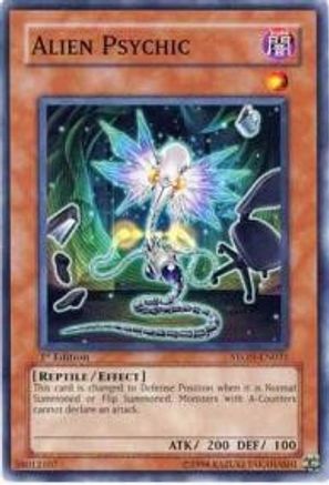 Alien Psychic (STON-EN031) - Strike of Neos Unlimited - Premium Yugioh Single from Konami - Just $0.25! Shop now at Game Crave Tournament Store