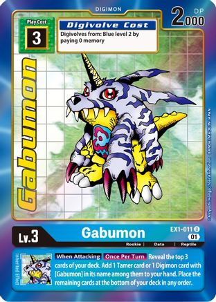 Gabumon (Alternate Art) (EX1-011) - Classic Collection Foil - Premium Digimon Single from Bandai - Just $10.59! Shop now at Game Crave Tournament Store