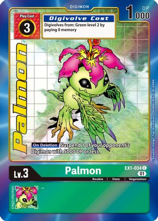 Palmon (Alternate Art) (EX1-034) - Classic Collection Foil - Premium Digimon Single from Bandai - Just $1.43! Shop now at Game Crave Tournament Store