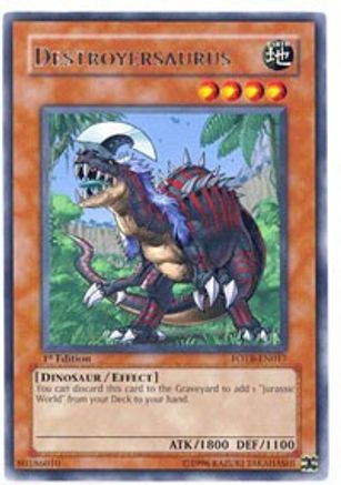 Destroyersaurus (FOTB-EN017) - Force of the Breaker Unlimited - Premium Yugioh Single from Konami - Just $0.32! Shop now at Game Crave Tournament Store