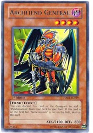 Archfiend General (FOTB-EN019) - Force of the Breaker Unlimited - Premium Yugioh Single from Konami - Just $0.28! Shop now at Game Crave Tournament Store