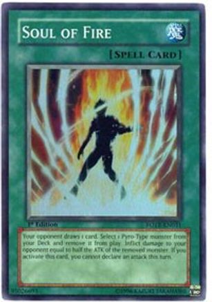 Soul of Fire (FOTB-EN031) - Force of the Breaker Unlimited - Premium Yugioh Single from Konami - Just $0.51! Shop now at Game Crave Tournament Store