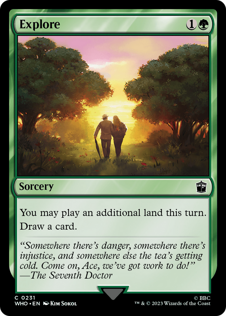 Explore (WHO-231) - Doctor Who Foil - Premium MTG Single from Wizards of the Coast - Just $0.93! Shop now at Game Crave Tournament Store