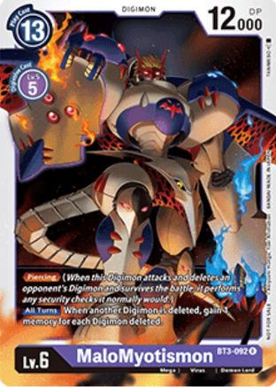 MaloMyotismon (BT3-092) - Revision Pack Cards - Premium Digimon Single from Bandai - Just $0.78! Shop now at Game Crave Tournament Store