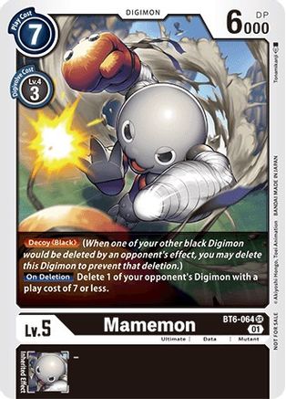 Mamemon (BT6-064) - Revision Pack Cards - Premium Digimon Single from Bandai - Just $0.52! Shop now at Game Crave Tournament Store