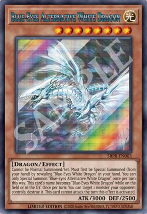 Blue-Eyes Alternative White Dragon (SBPR-EN003) - Miscellaneous Promotional Cards Limited - Premium Yugioh Single from Konami - Just $679.99! Shop now at Game Crave Tournament Store