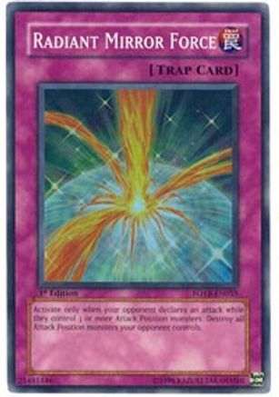 Radiant Mirror Force (FOTB-EN055) - Force of the Breaker Unlimited - Premium Yugioh Single from Konami - Just $0.58! Shop now at Game Crave Tournament Store