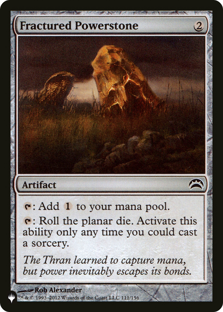 Fractured Powerstone (PLIST-257) - The List - Premium MTG Single from Wizards of the Coast - Just $0.22! Shop now at Game Crave Tournament Store