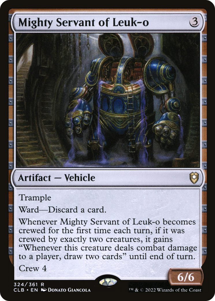 Mighty Servant of Leuk-o (CLB-324) - Commander Legends: Battle for Baldur's Gate Foil - Premium MTG Single from Wizards of the Coast - Just $0.26! Shop now at Game Crave Tournament Store